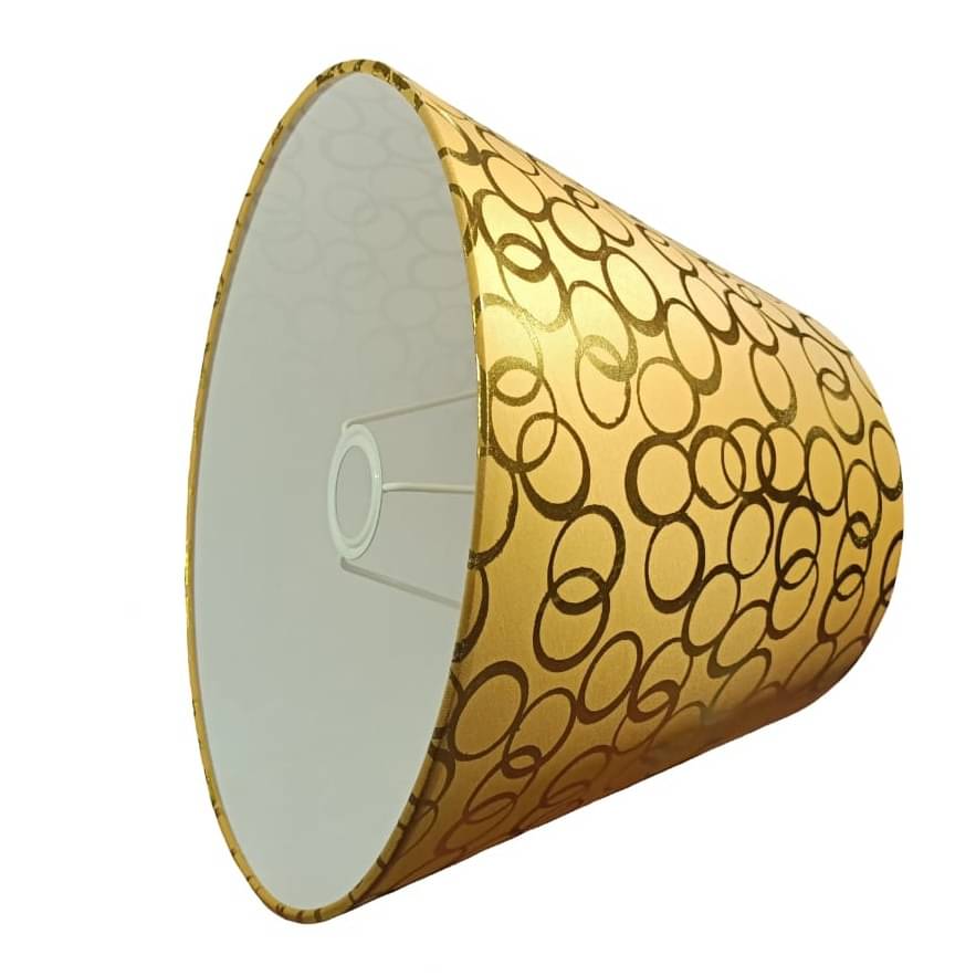 Golden Ring Printed Lampshade